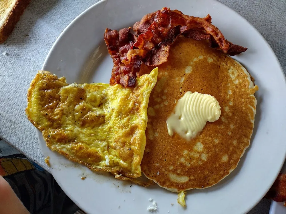 2 Eggs 2 Pancakes and 2 Strips of Bacon Specialties